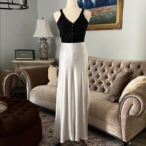 Elegant Satin Maxi Skirt